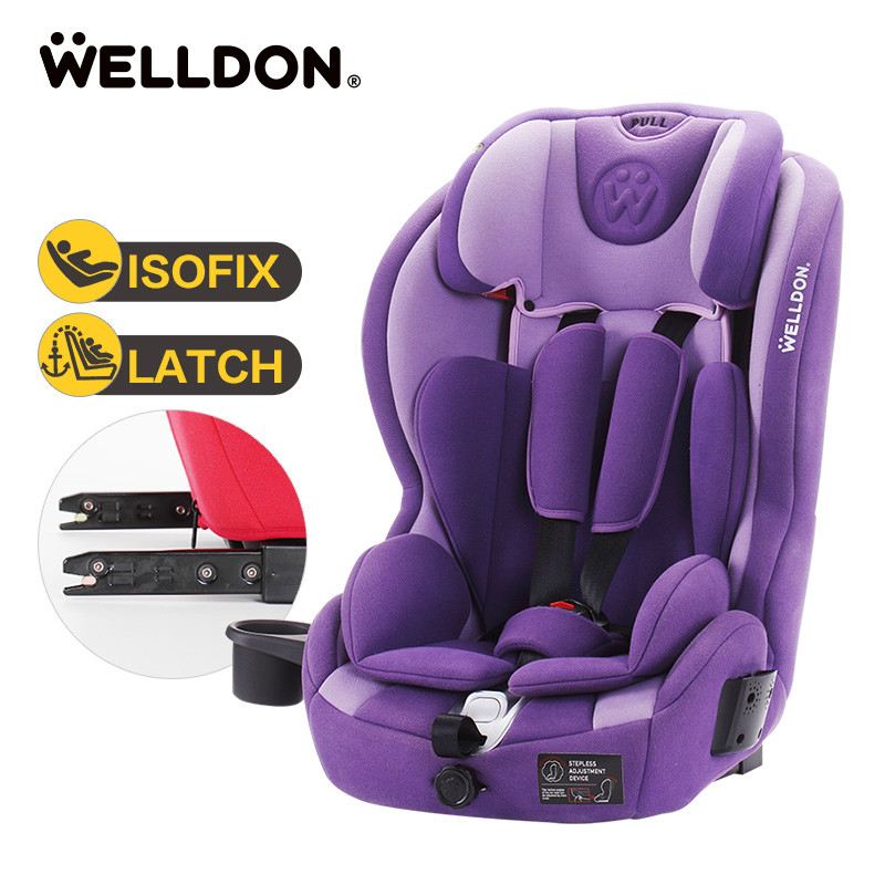 惠尔顿（welldon）汽车儿童安全座椅ISOFIX接口 酷睿宝（9个月-12岁） 普罗旺斯紫