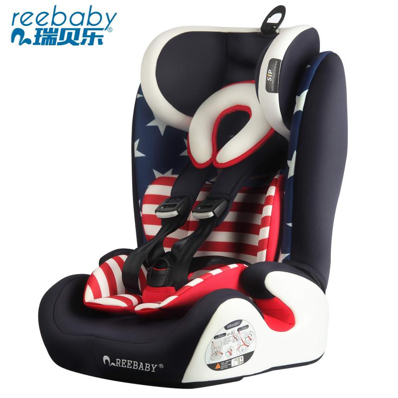 瑞贝乐(REEBABY)汽车儿童安全座椅 蒙德拉601/601钢架款 9个月-12岁 功能坐垫阻燃针织透气面料