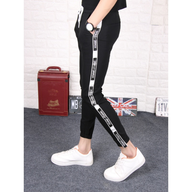 2017款快手红人同款男裤韩版情侣休闲裤社会