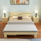 悦含 组装床实木床简约实木床带抽屉板式床简易床储物单人床双人床 宽1.8M*长1.9M带配套床垫（不带抽屉）