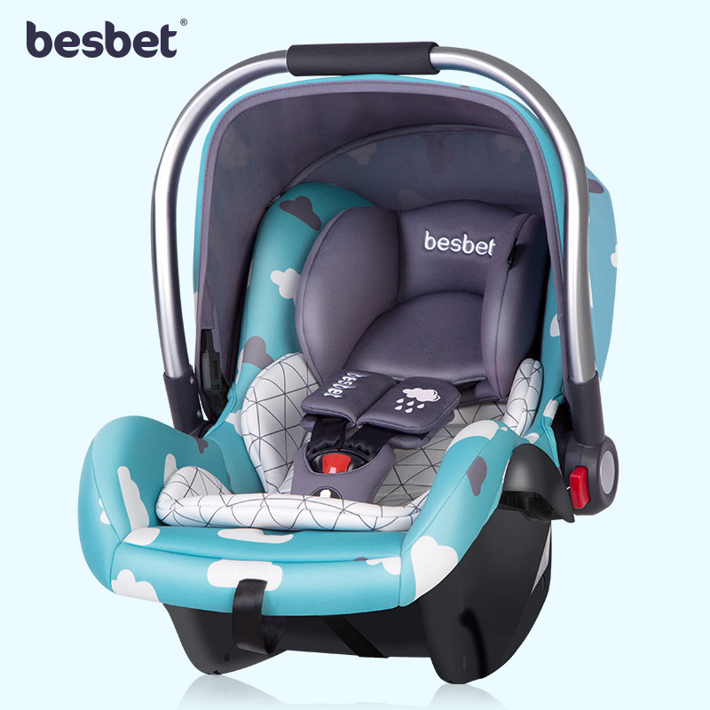 besbet婴儿提篮式儿童安全座椅汽车用车载便携新生儿宝宝安全摇篮 小王纸