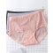 茵曼内衣舒适透气无痕三条装内裤女士9872494203-3 大版（黑色+虾粉+浅紫） 均码