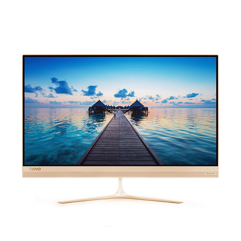 联想(lenovo)AIO 520S-23 23英寸一体机电脑(I5-7200U 8G 1T 2G独 无驱 W10金色)