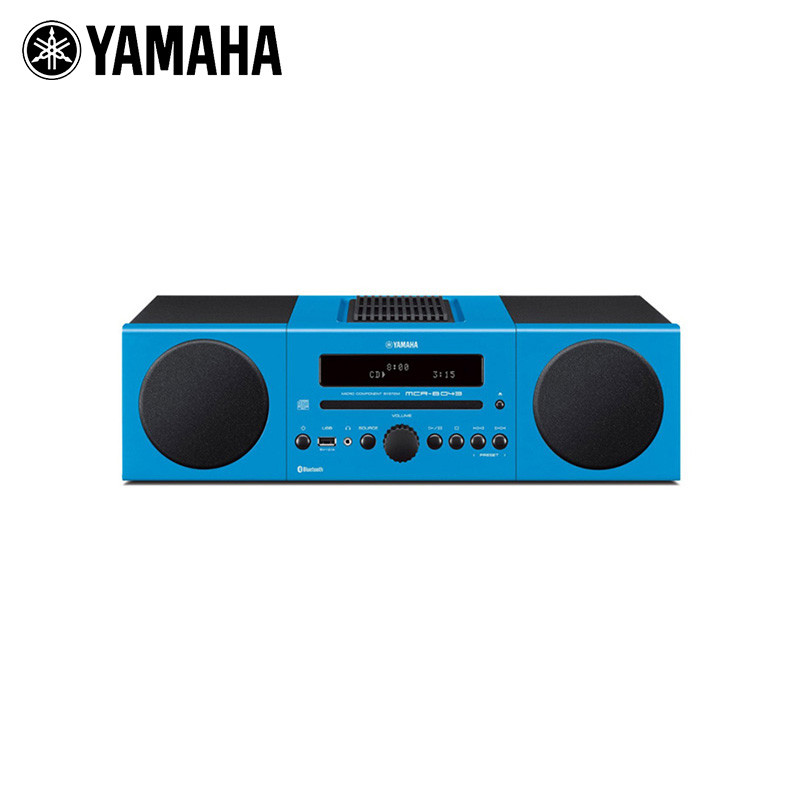 雅马哈（Yamaha）MCR-B043 蓝牙 CD无线桌面组合HiFi音响FM家用音箱 浅蓝色