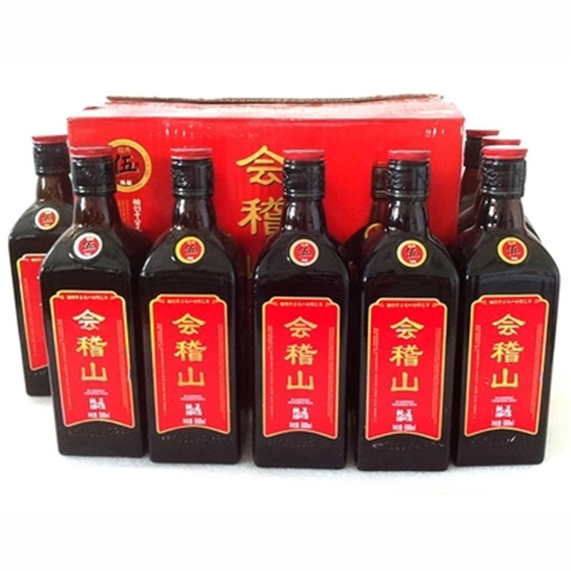 绍兴黄酒会稽山纯正五年手工花雕酒 500ml*8