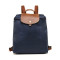 Longchamp/珑骧 尼龙折叠 双肩包 女包 水桶包 1699089 巧克力色