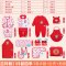 适用于0-1岁小孩子2017新品夏季新款婴儿衣服夏季新生儿礼盒套装0-3月6春秋初刚出生宝宝满月用品 66cm(66cm（适合3-6个月） 吉祥猴【四季款】2套衣服+枕头+抱被+用品18件套装