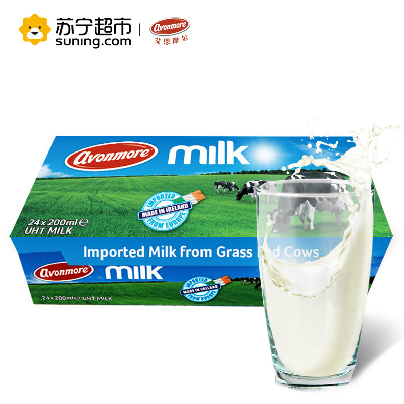 艾恩摩尔avonmore全脂牛奶200ml24爱尔兰高清实拍图