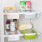 宜莱芙 冰箱保鲜隔板层多用整理收纳架 厨房抽动式分类置物盒储物架 白色