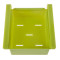 宜莱芙 冰箱保鲜隔板层多用整理收纳架 厨房抽动式分类置物盒储物架 绿色