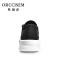 ORCCISEM奥驰森 2019新款潮鞋百搭小黑鞋运动休闲跑步鞋男鞋子 白色 43码