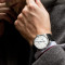 艾戈勒(agelocer)瑞士手表 新款黑森林系列 时尚镂空自动机械表男士轻奢腕表 80小时长动能 镶钻皮带手表 酷黑精钢钢带6102A9