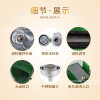 lecon/乐创洋博 磨米浆机现磨磨浆机肠粉米浆机家用豆浆机商用干湿两用电动石磨磨米机150型台式