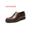 奥康男鞋商务男士正装皮鞋系带大码真皮鞋子男正品 棕色 43码