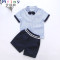 Mtiny幼儿园园服夏装新款英伦风校服套装小学生夏季班服中大童二件 140cm(140cm大量现货，全棉面料，支持定做) 蓝色（男）