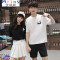 Mtiny短袖T恤女宽松夏季班服韩版高中学生学院风毕业照校服服装潮_5_3 XL GT-2-234-B-650白色上衣