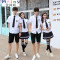 Mtiny毕业照服装学生装高中毕业季班服学院风高三大学生校服套装白衬衫_4_6_9 XL 男衬衣短袖纯白