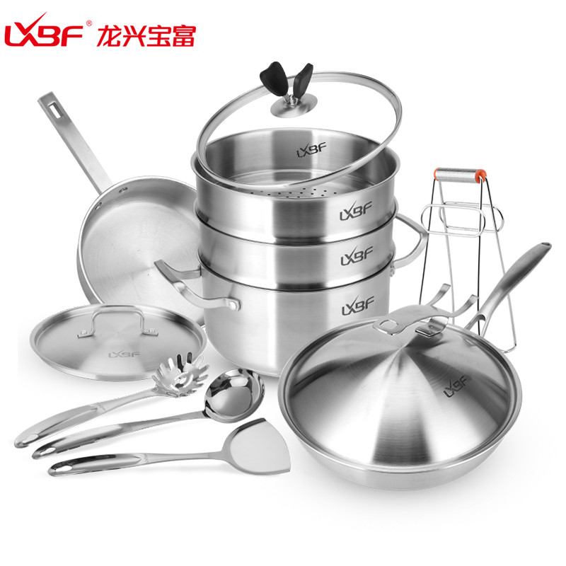 龙兴宝富LXBF 锅具十件套组LX-LB031