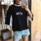 Mtiny原宿风短袖女学生 夏装韩国bf宽松大码韩版潮夏季半袖T恤女上衣服 L 灰色优质棉