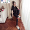 Mtiny大码女装夏装加肥胖妹妹连帽卫衣套装200斤破洞九分裤两件套女T恤 4XL(建议170-185斤) 白色