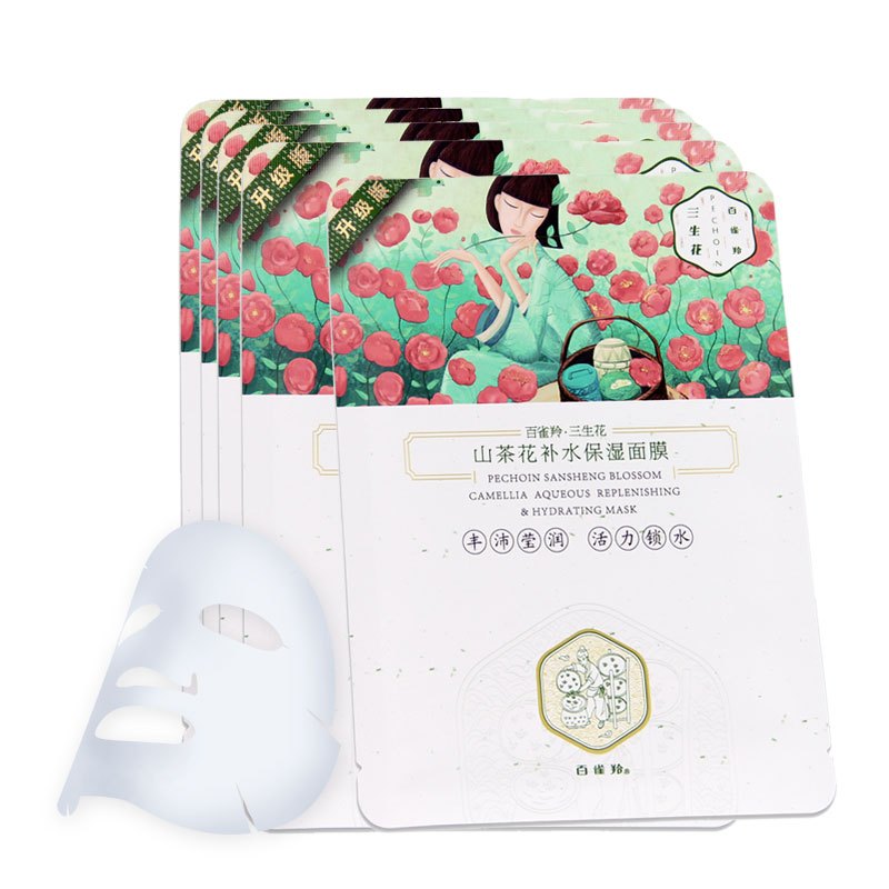 百雀羚三生花山茶花补水保湿面膜25ml*1片装（补水 保湿 亮肤 滋润）