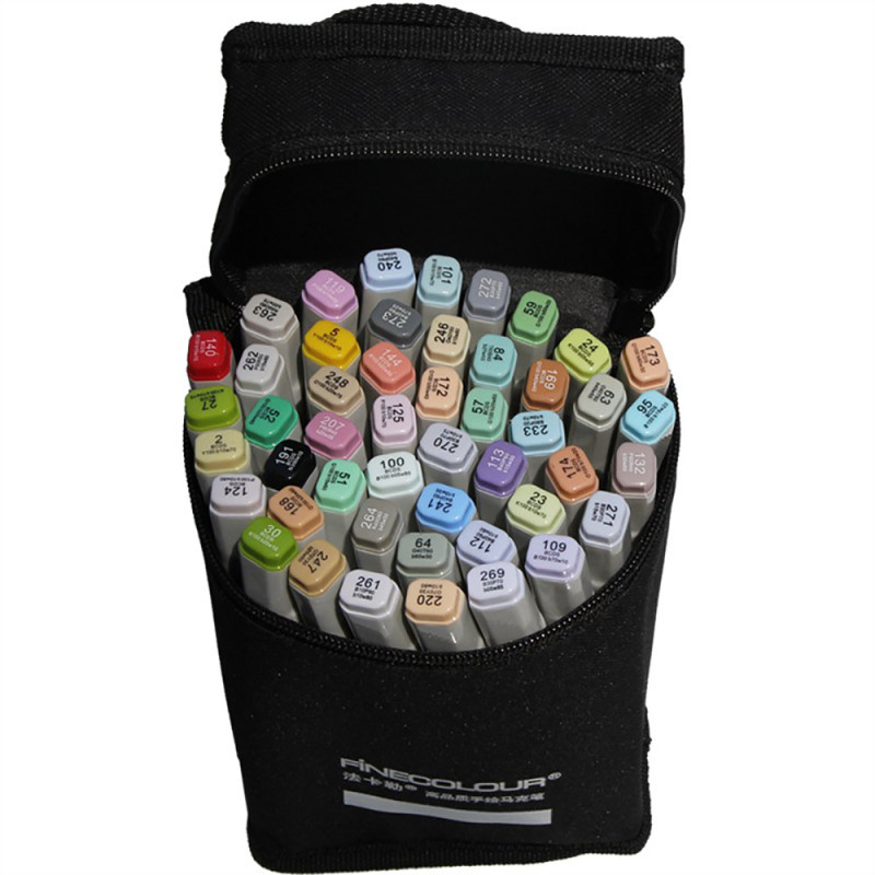 finecolour法卡勒 一代240色全套装 双头马克笔 美术设计用笔 彩色