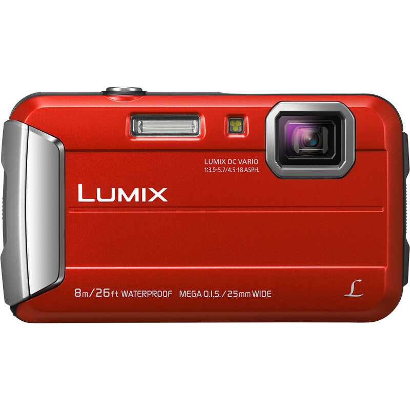 松下 Lumix DMC-TS30 数码相机/运动相机 红色 （防水 防尘 防摔 防冻 TS25升级版）