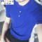 Mtiny韩国夏装简约时尚针织冰丝短袖T恤男翻领 韩版修身polo衫男短袖 M 驼色