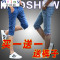 Mtiny七分裤男士短裤牛仔裤夏季青年修身韩版潮流7分中裤男五分裤子男 34 1025深蓝色+8135蓝色