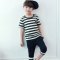 2017新品夏季男童短袖套装童装2017儿童新款宝宝夏季中大童休闲韩版两件套潮简约小清新多款多色可选 110cm 宽军绿0099