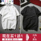 Mtiny[2件装]夏装中国风亚麻短袖T恤男宽松棉麻半袖体恤薄款潮流上衣男 5XL 白色+黑色