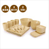 corn玉米 稻壳家用餐具套装23件套
