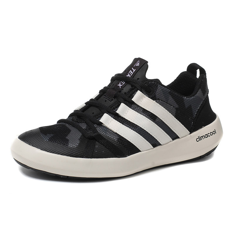adidas阿迪达斯男鞋户外鞋溯溪鞋2017新款运动鞋S76774 黑色 42码
