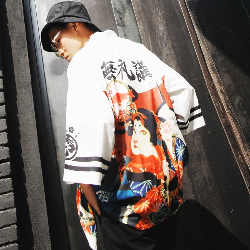 珊诗丽 Sexemara 系列 818款日系道袍和服男原宿bf风外套韩版ulzzang潮牌宽松和风开衫防晒衣xl 白色图片 高清实拍图 苏宁易购 珊诗丽 Sexemara 系列 818款日系道袍和服男原宿bf风外套韩版ulzzang潮牌宽松和风开衫防晒衣xl 白色图片 高清实拍图 苏宁易购