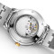 飞亚达(FIYTA)手表 芯动系列商务休闲防水时尚间金钢带机械情侣表 男表DGA520005.TWT