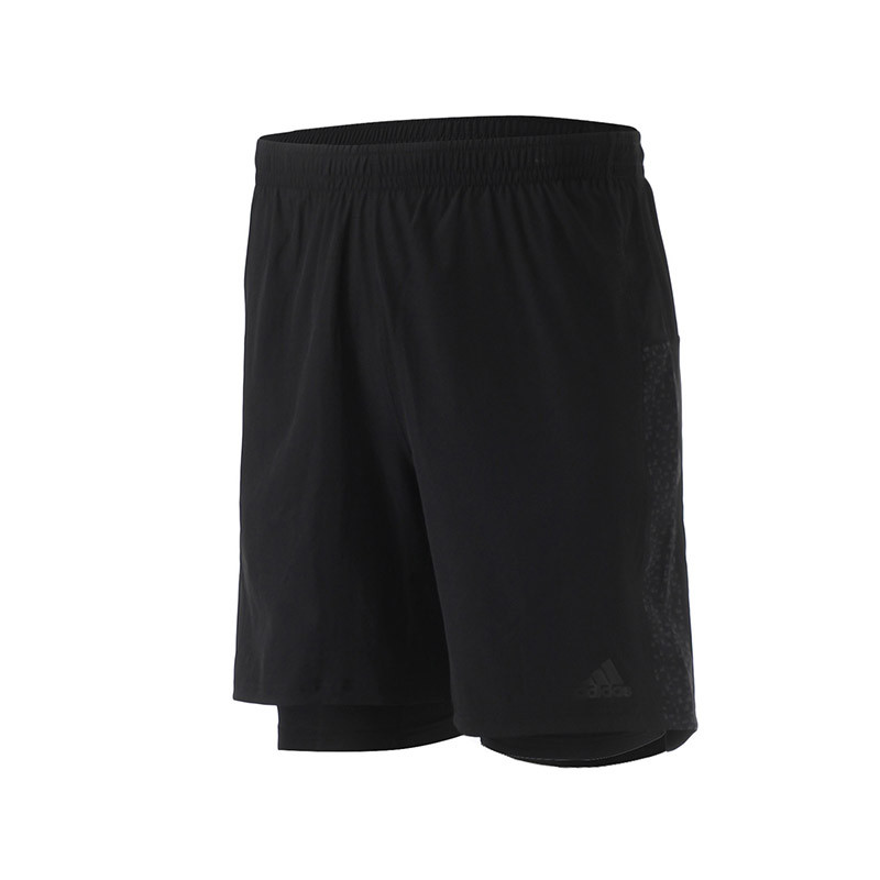 adidas阿迪达斯男子运动短裤2017年新款跑步运动服BQ7245 XXL 黑色