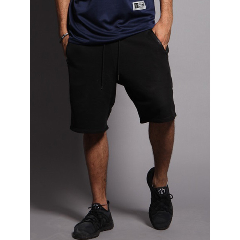 MIRACLE KILL2017夏季新款黑色宽松运动五分短裤防水拉链潮牌男装飞鼠裤