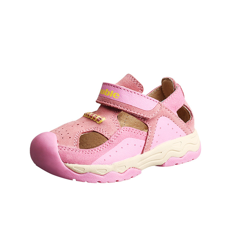 基诺浦夏款婴儿学步鞋宝宝凉鞋男女童机能鞋童鞋TXG383 粉色TXG382 5码/13.5cm