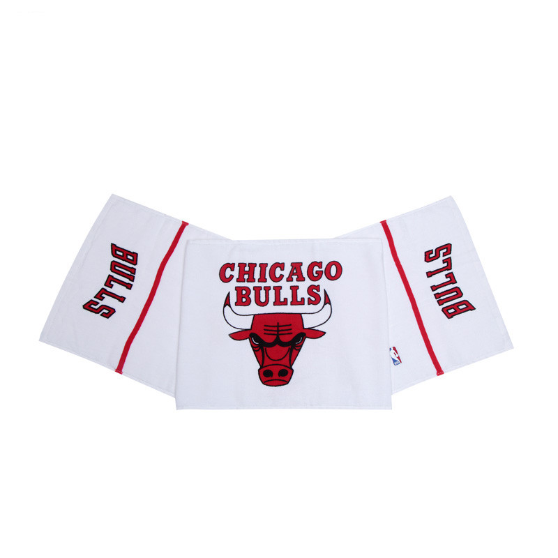 NBA 火箭公牛尼克斯队 活性印花割绒跑步运动毛巾 WLTJS281 均码 图片色