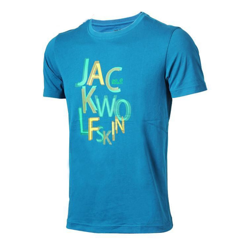 Jack wolfskin/狼爪 男装 运动户外圆领透气短袖T恤C500075-1077 M C500075-1077