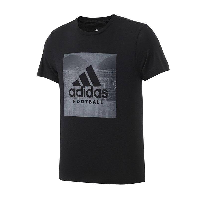 adidas阿迪达斯男装短袖T恤夏季休闲运动服B47357 黑色CE7175 xxl