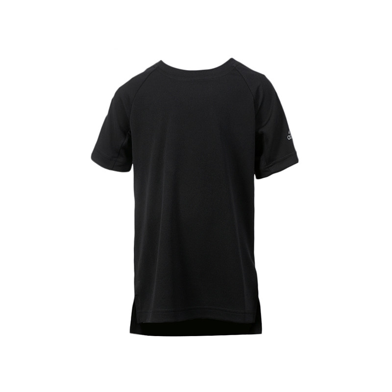Adidas/阿迪达斯 男童装 2017新款 透气排汗运动休闲短袖T恤 BK0823 128 BK0823
