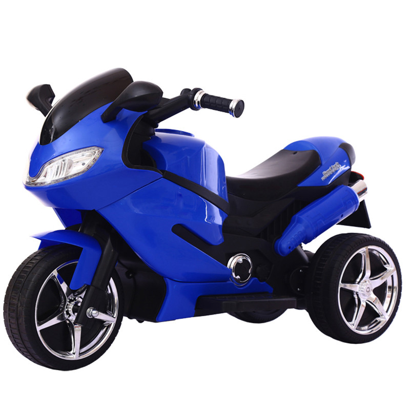 电动三轮摩托车 蓝色高配双驱动音乐（大电瓶）