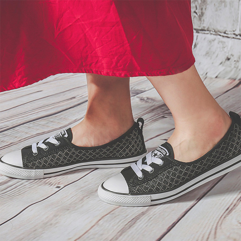 CONVERSE/匡威 女鞋 浅口休闲鞋薄底网眼布帆布鞋554076 CS554076 36/5.5