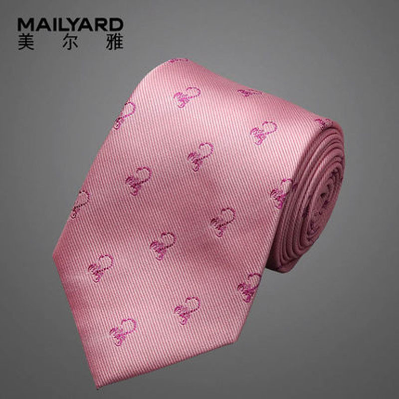 美尔雅(MAILYARD)领带 潮流时尚桑蚕丝婚宴商务领带西服真丝领带 配饰231 粉色