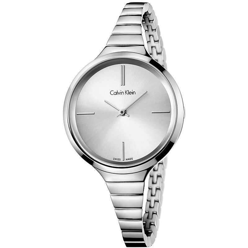 卡文克莱（CalvinKlein）时尚简约石英钢带女表K4U23126 图片色