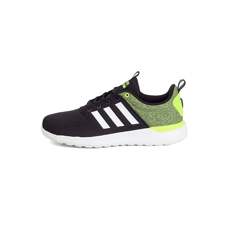 adidas阿迪休闲2017年新款男子Lifestyle系列休闲鞋AW4030 黑色/亮白/亮荧光黄 43码