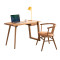 龙森家具 白蜡木电脑桌全实木书桌 北欧实木电脑桌 书房家具 书桌（胡桃色）