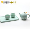 恒福TEA MiLL 苏宁自营 陶瓷整套茶具越窑龙泉青瓷秘色釉 一壶二杯一托盘