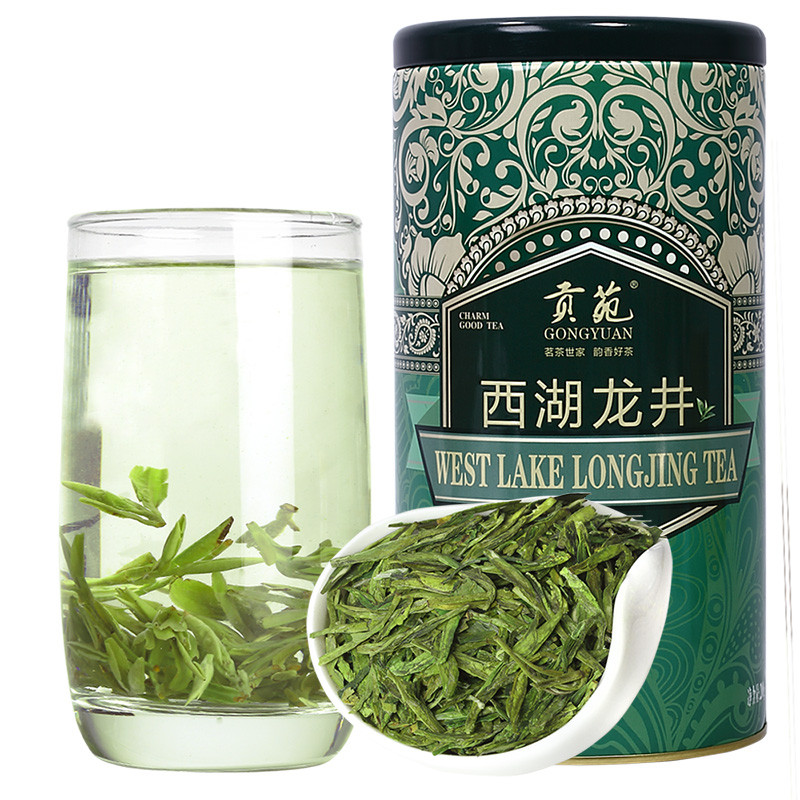 贡苑 茶叶 西湖龙井茶 200g/罐